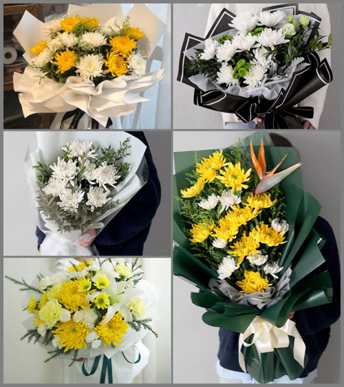 浙江省台州温岭市箬横镇田后村白事花束代送